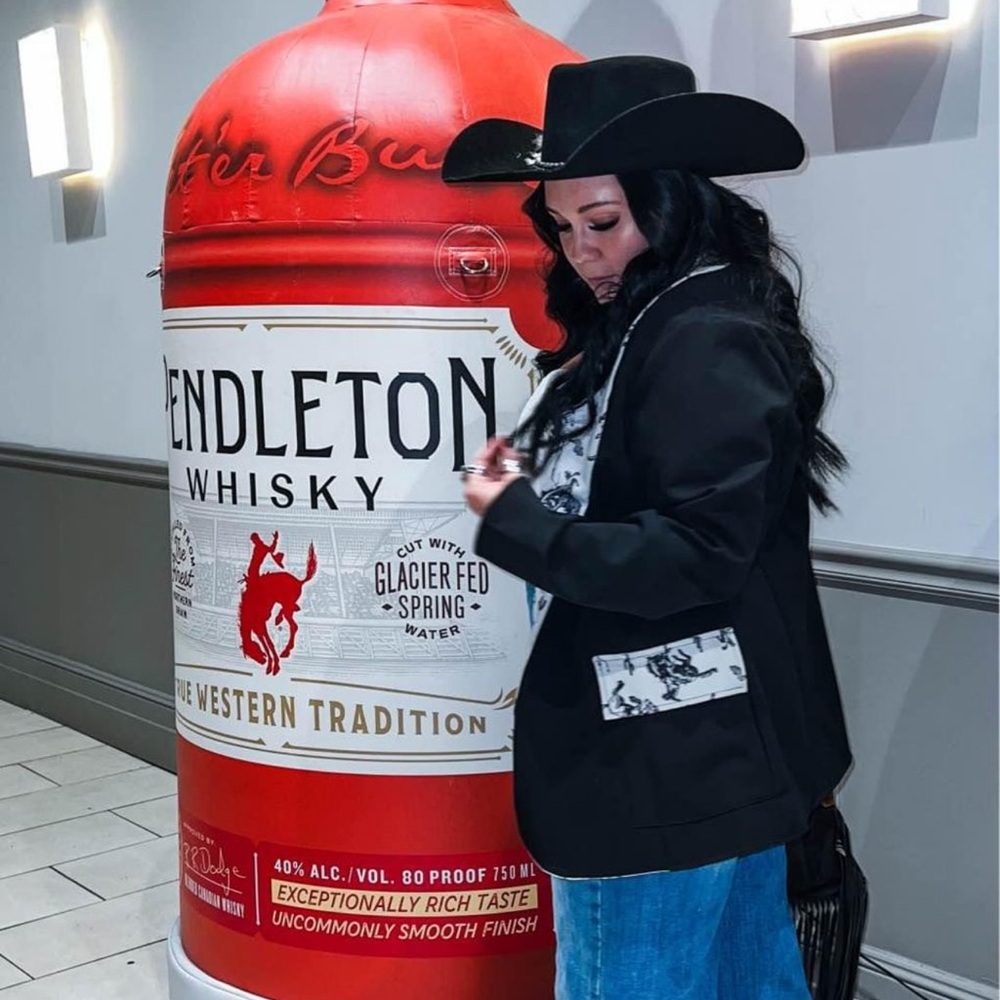 Lost creek Boutique Cowboy print blazer